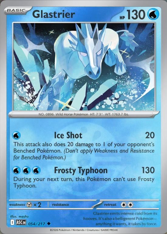 Glastrier 054/217 - Uncommon - Friend Ball