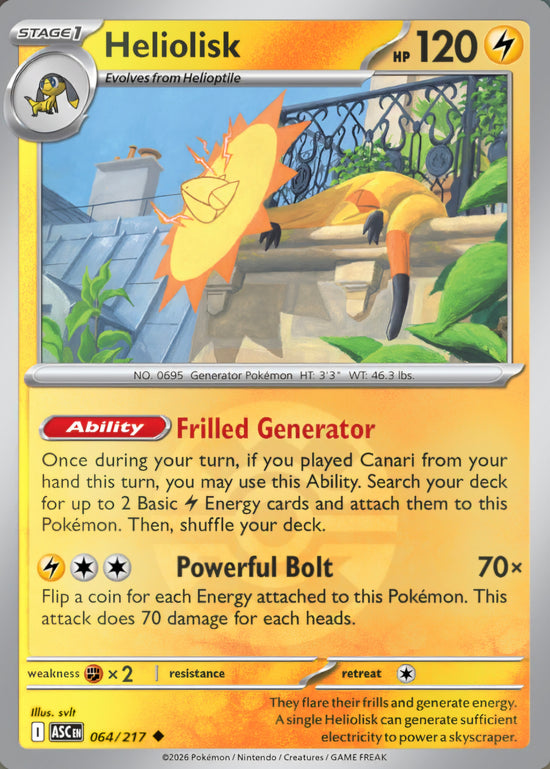 Heliolisk 064/217 - Uncommon - Quick Ball