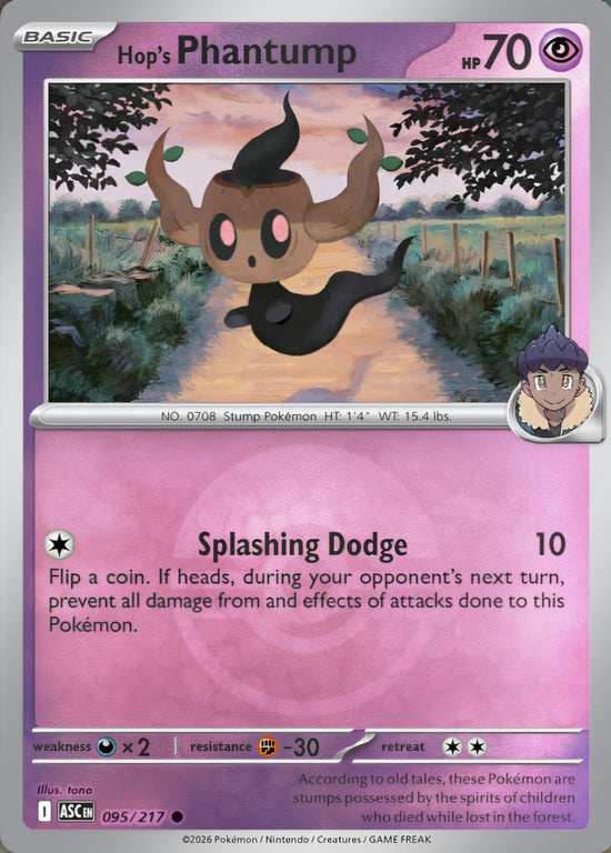 Hop's Phantump 095/217 - Common - Poke Ball