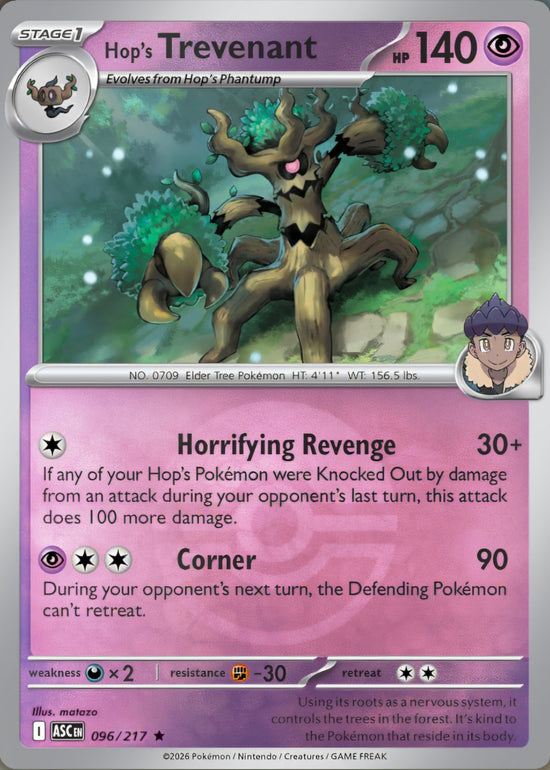 Hop's Trevenant 096/217 - Rare - Poke Ball