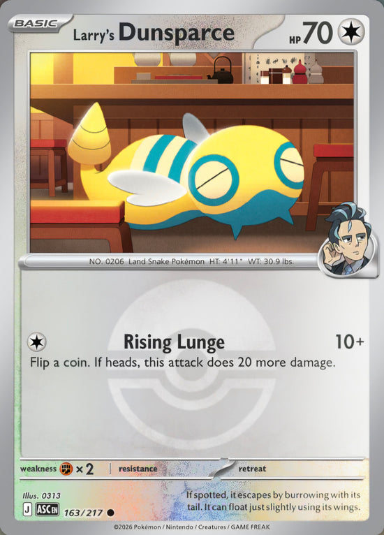 Larry's Dunsparce 163/217 - Common - Poke Ball