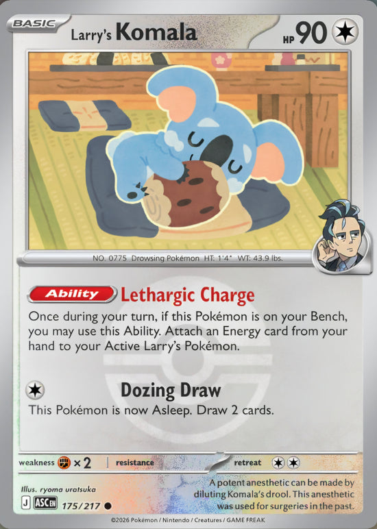 Larry's Komala 175/217 - Common - Poke Ball