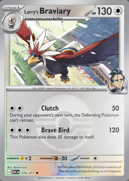 Larry's Braviary 174/217 - Uncommon - Poke Ball