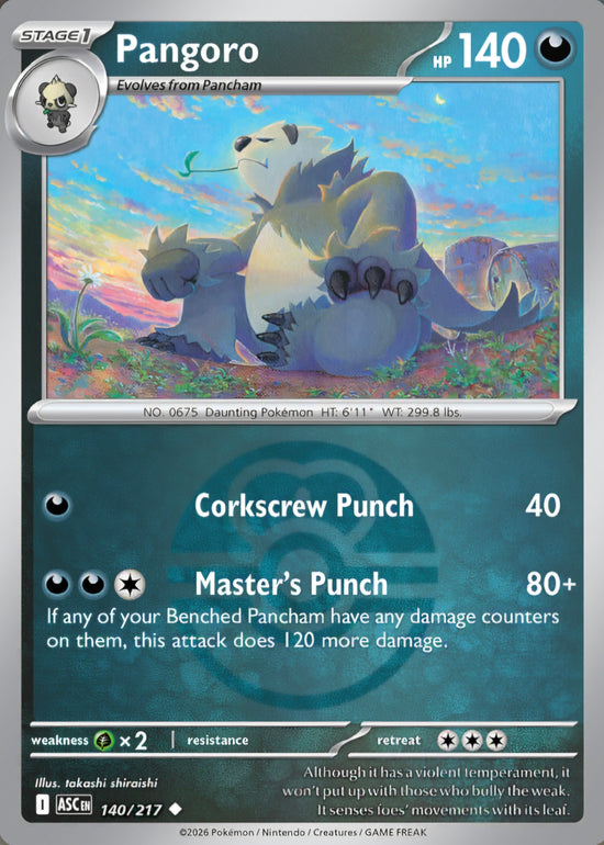 Pangoro 140/217 - Uncommon - Love Ball