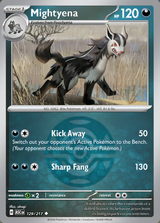 Mightyena 129/217 - Uncommon - Dusk Ball