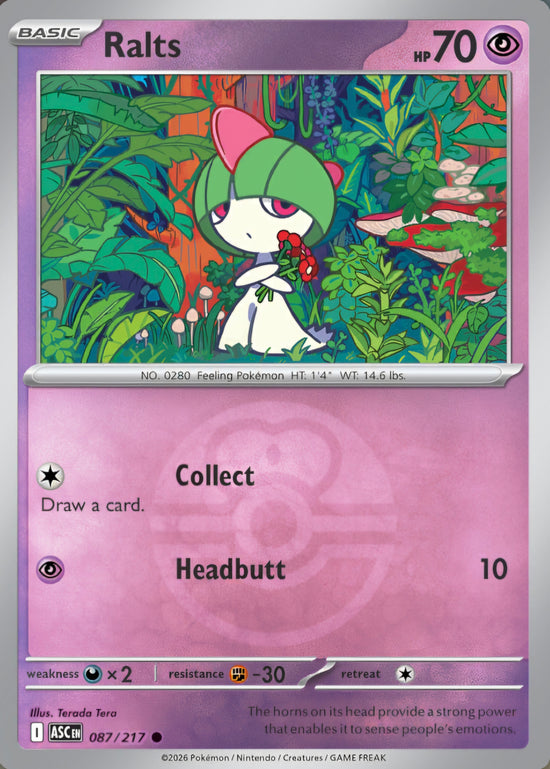 Ralts 087/217 - Common - Love Ball