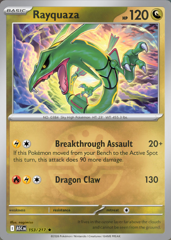 Rayquaza 153/217 - Rare - Friend Ball