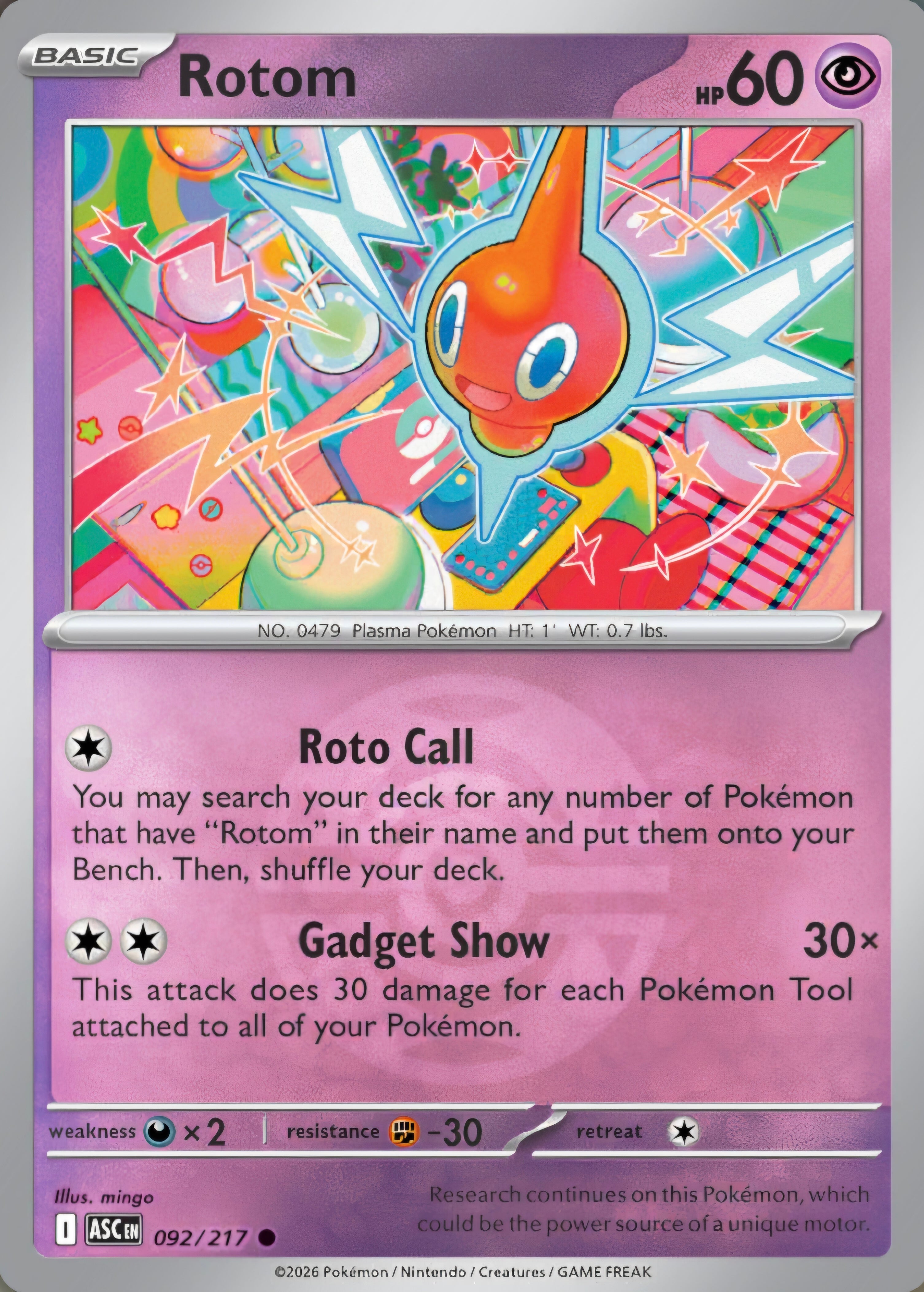 Rotom 092/217 - Common - Dusk Ball