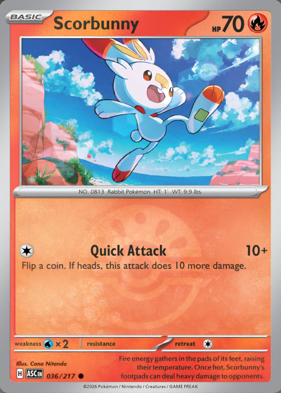 Scorbunny 036/217 - Common - Friend Ball