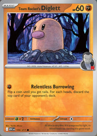 Team Rocket's Diglett 100/217 - Common - Team Rocket