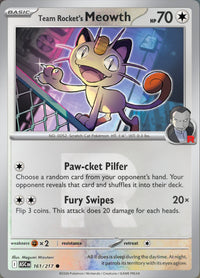 Team Rocket's Meowth 161/217 - Common - Team Rocket