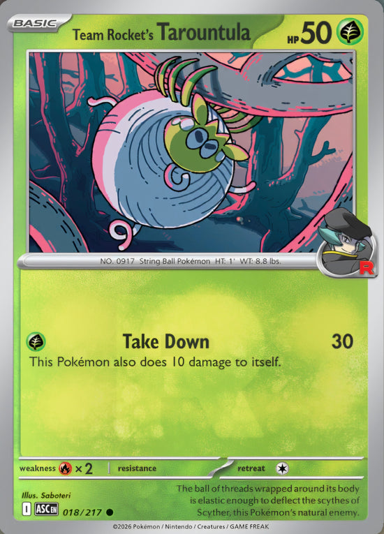 Team Rocket's Tarountula 018/217 - Common - Team Rocket