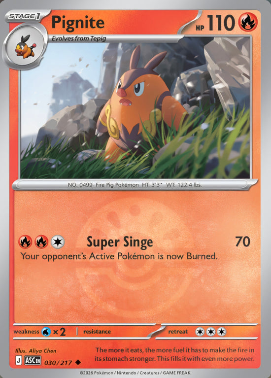 Pignite 030/217 - Uncommon - Friend Ball