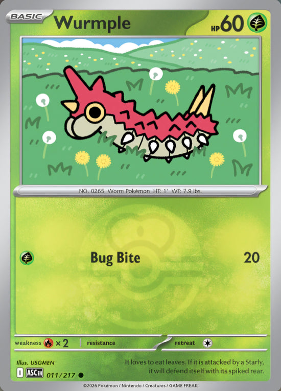 Wurmple 011/217 - Common - Love Ball
