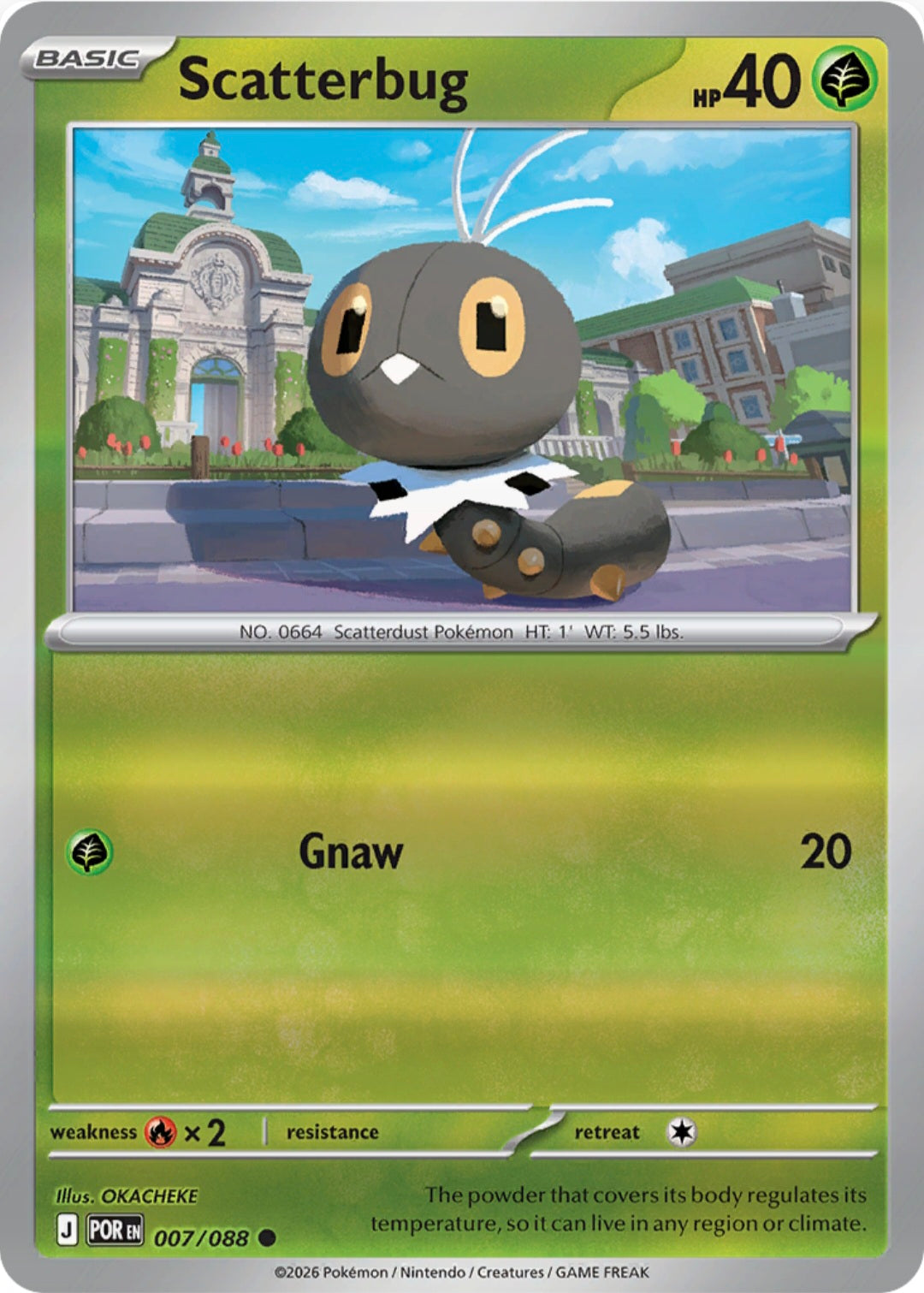 Scatterbug  007/088 - Common - Reverse Holo