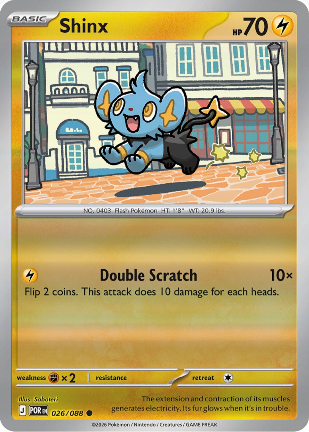 Shinx  026/088 - Common - Reverse Holo