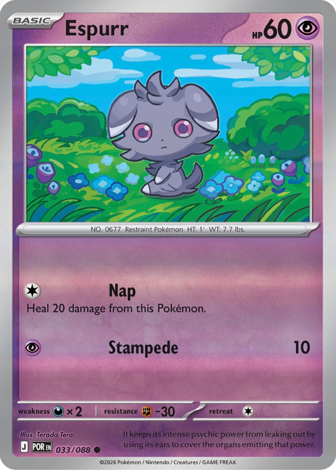 Espurr 033/088 - Common - Reverse Holo