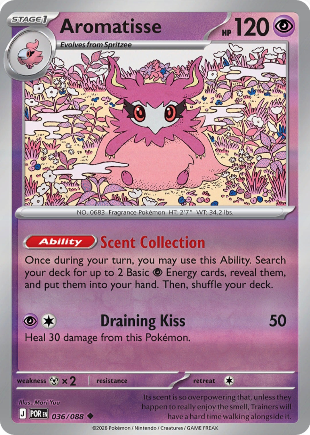 Aromatisse  036/088 - Uncommon - Reverse Holo