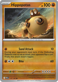 Hippopotas  039/088 - Common - Reverse Holo