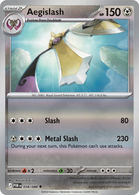 Aegislash  058/088 - Uncommon - Reverse Holo