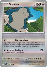 Snorlax  063/088 - Common - Reverse Holo