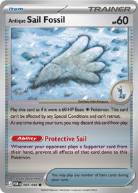 Antique Sail Fossil  069/088 - Common - Reverse Holo