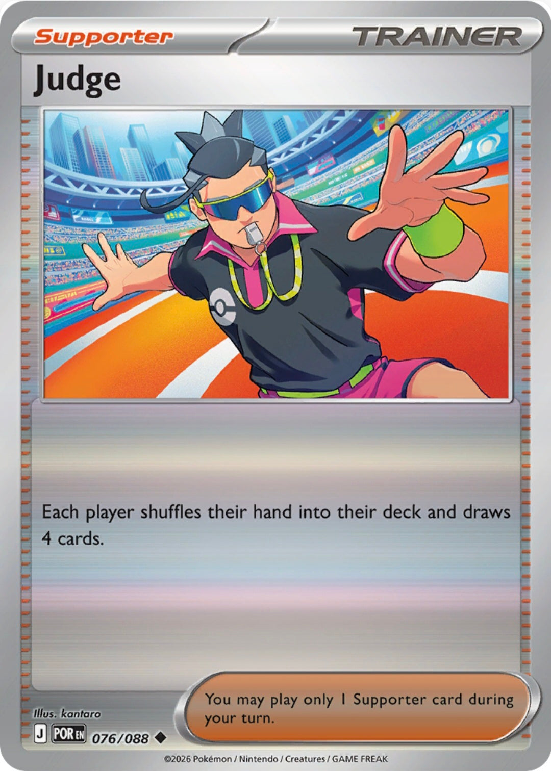 Judge  076/088 - Uncommon - Reverse Holo