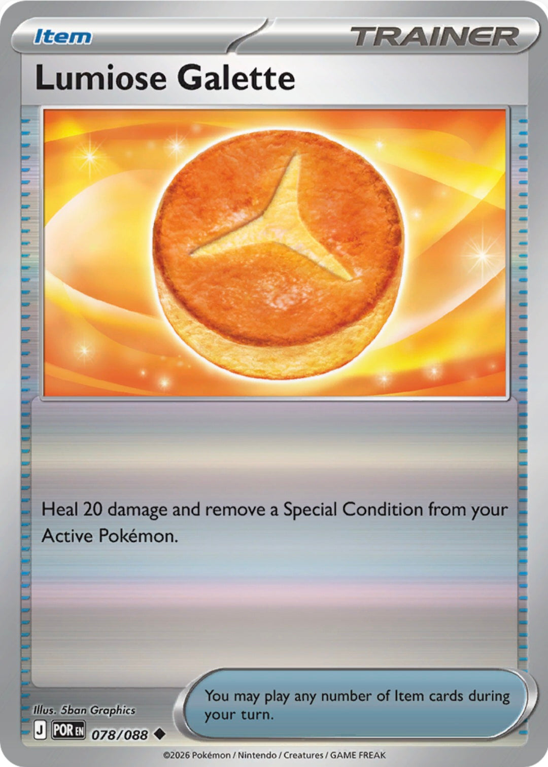 Lumiose Galette  078/088 - Uncommon - Reverse Holo