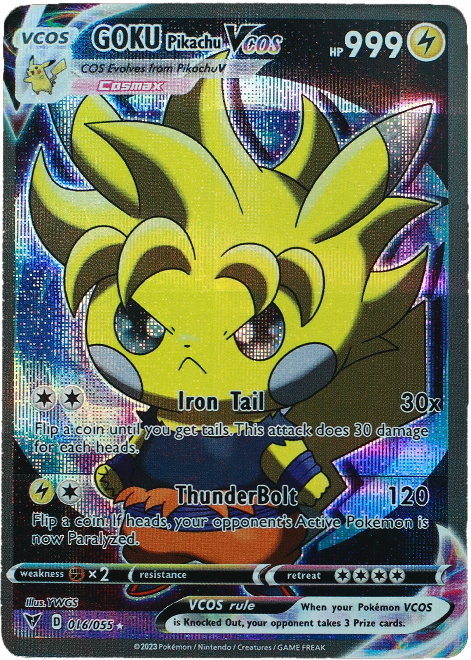 Pikachu Gokui (Carta custom no original)
