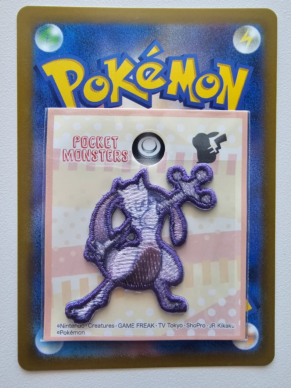 Parche para ropa - Mewtwo - (POKÉMON CENTER JAPÓN)-Kantocards