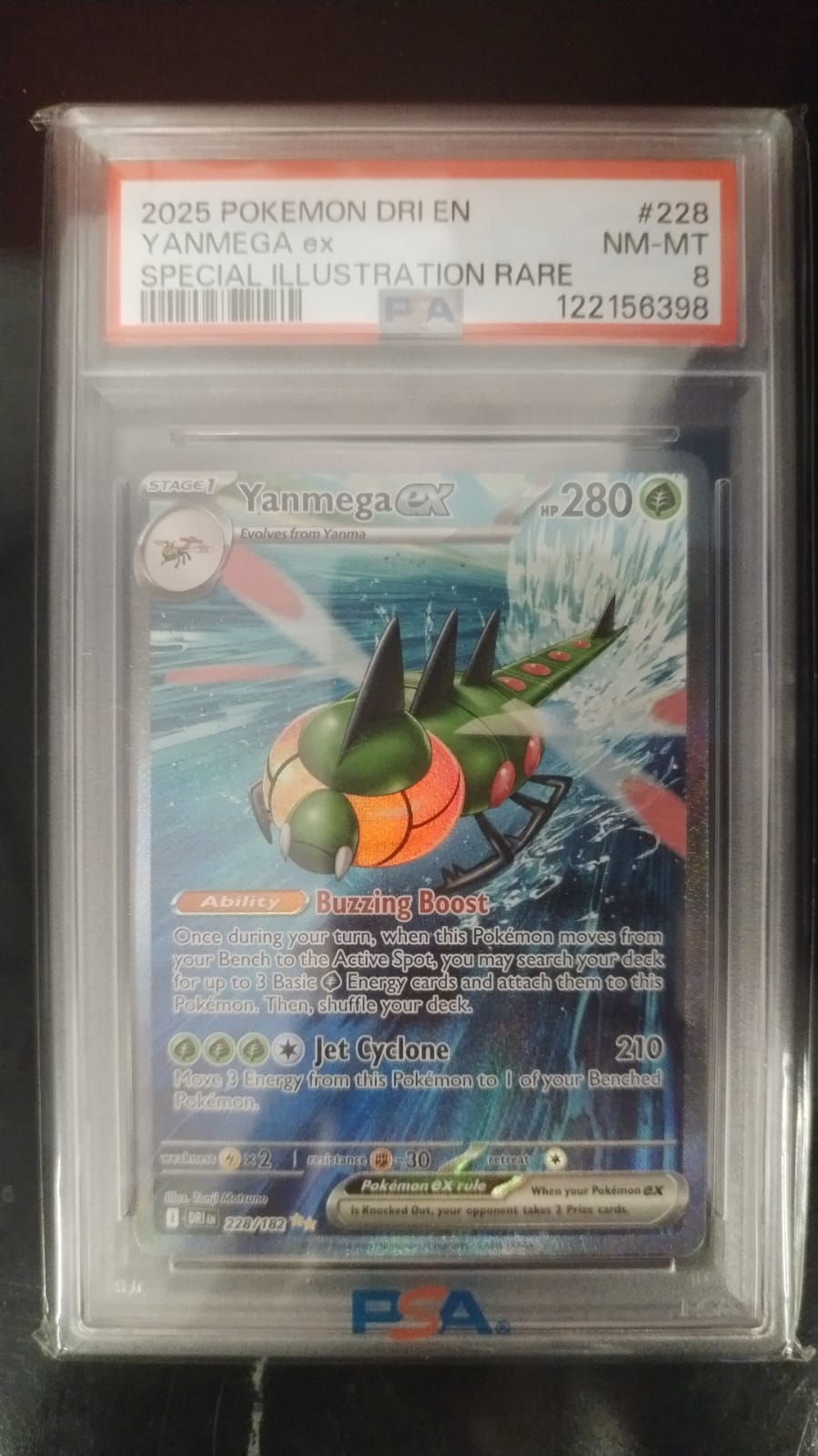 Yanmega ex 228/182 -PSA 8- (Subasta)