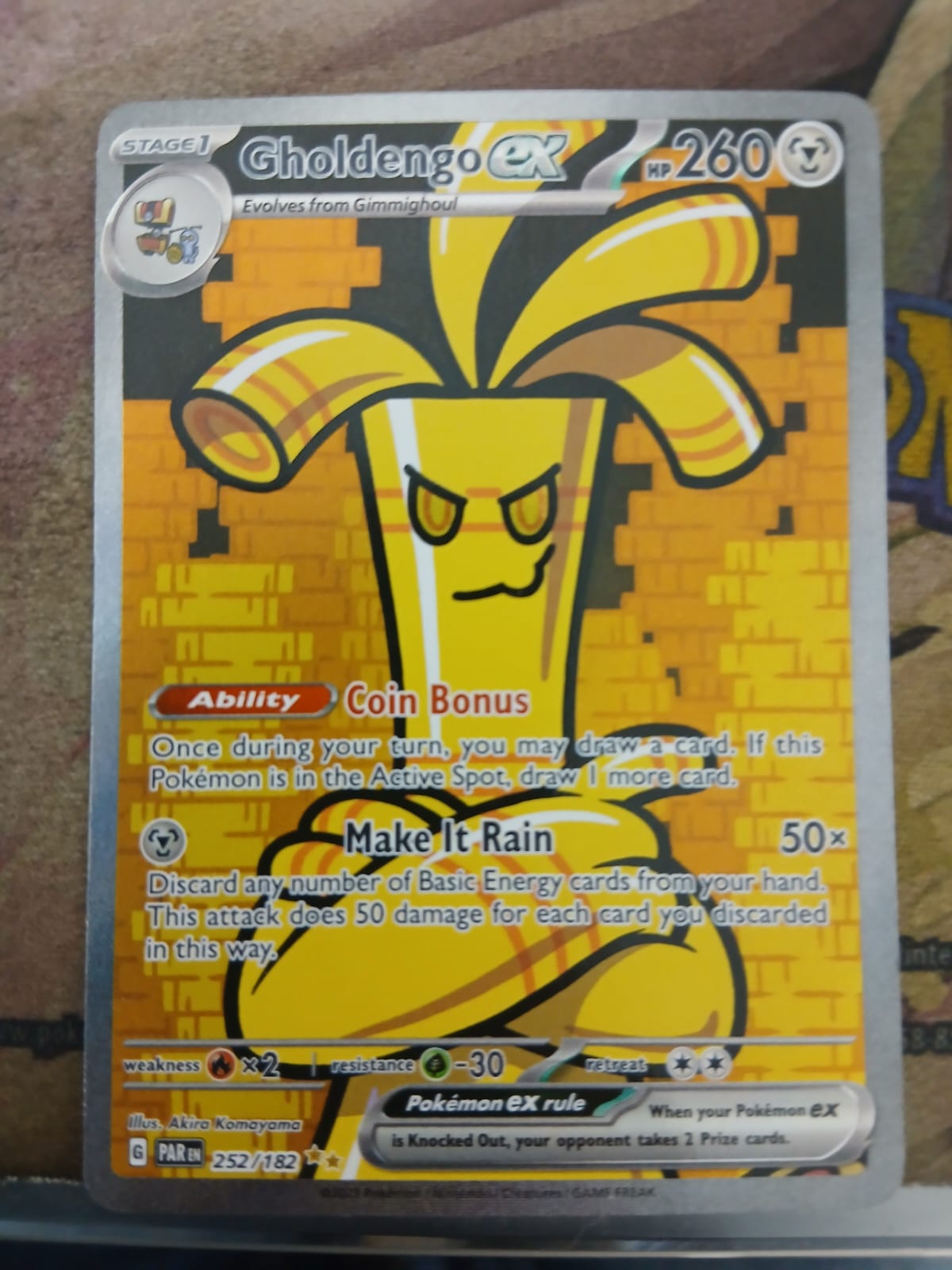 Gholdengo ex 252/182 - Special Illustration Rare (damage)