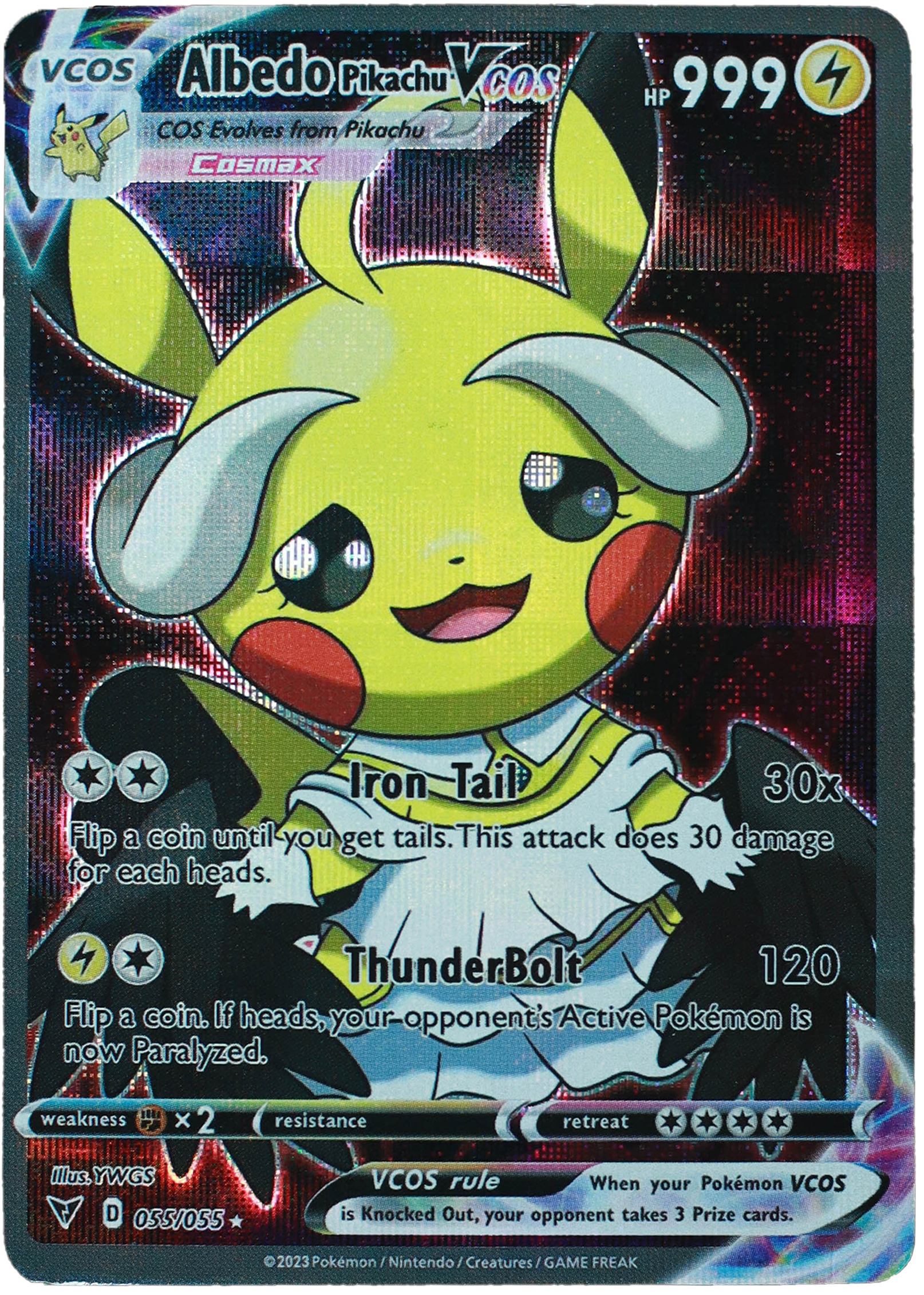 Pikachu Albedo (Carta custom no original)