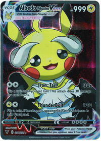 Pikachu Albedo (Carta custom no original)-Kantocards