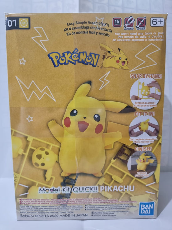 Model Kit QUICK Bandai - Pikachu - Figura armable