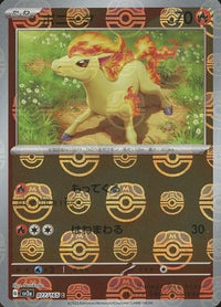 Ponyta 077/165 - Reverse Holo - Master Ball - Japonés-Kantocards