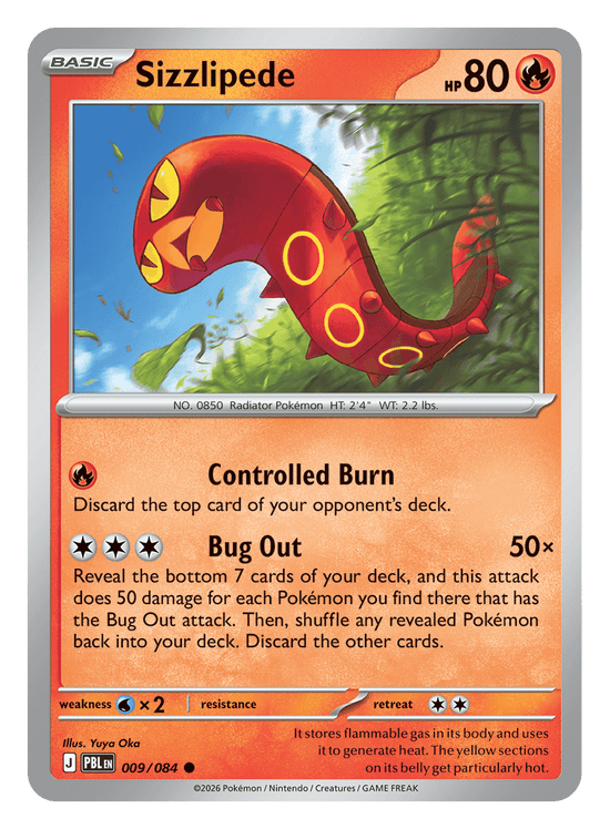 Sizzlipede - 009/084 - common