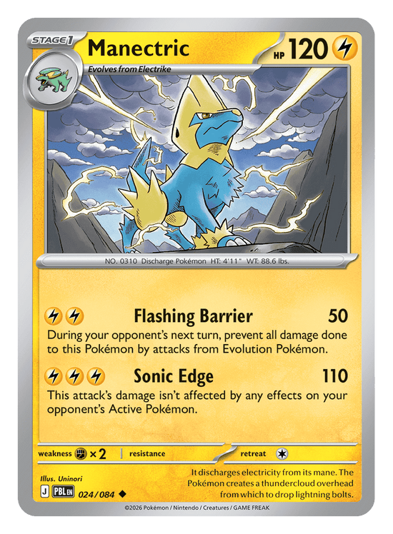 Manectric - 024/084 - uncommon