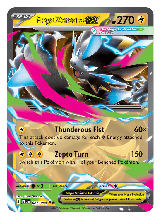 Mega Zeraora ex - 027/084 (Español)