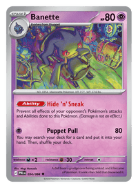 Banette - 034/086 - uncommon