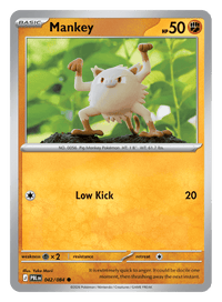 Mankey - 042/084 - common