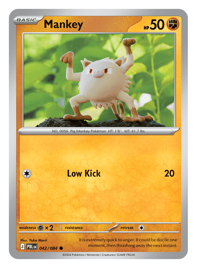 Mankey - 042/084 - common