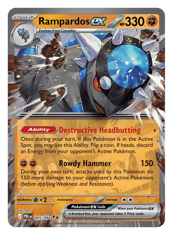Rampardos ex - 045/084 (Español)