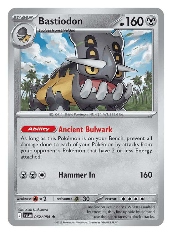 Bastiodon - 062/084 - rare (holo)