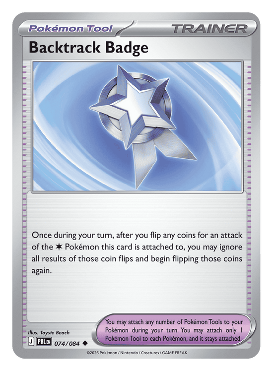 Backtrack Badge 074/084 - uncommon