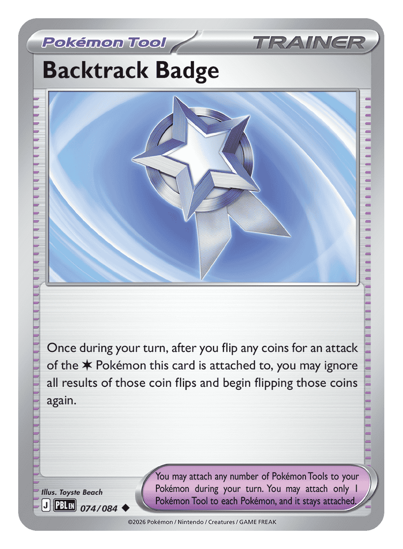 Backtrack Badge 074/084 - uncommon