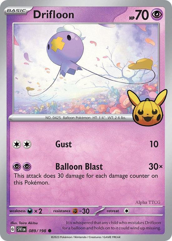Drifloon 089/198 - Common (Trick or Trade 2023)