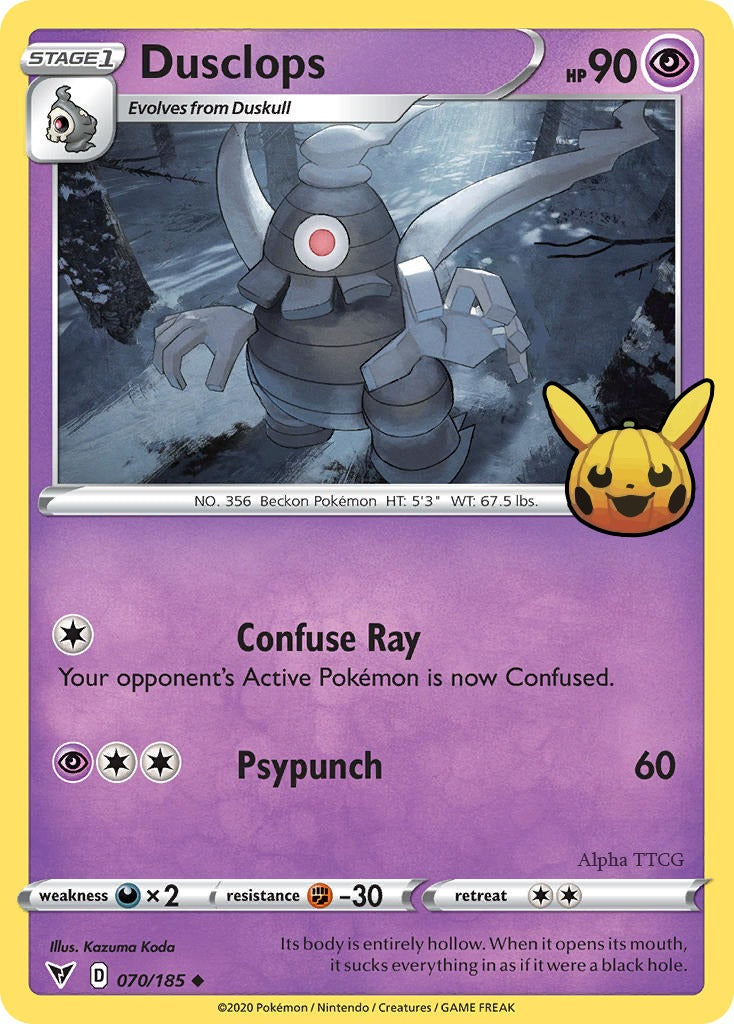 Dusclops 070/185 - Uncommon - Trick or Trade 2023