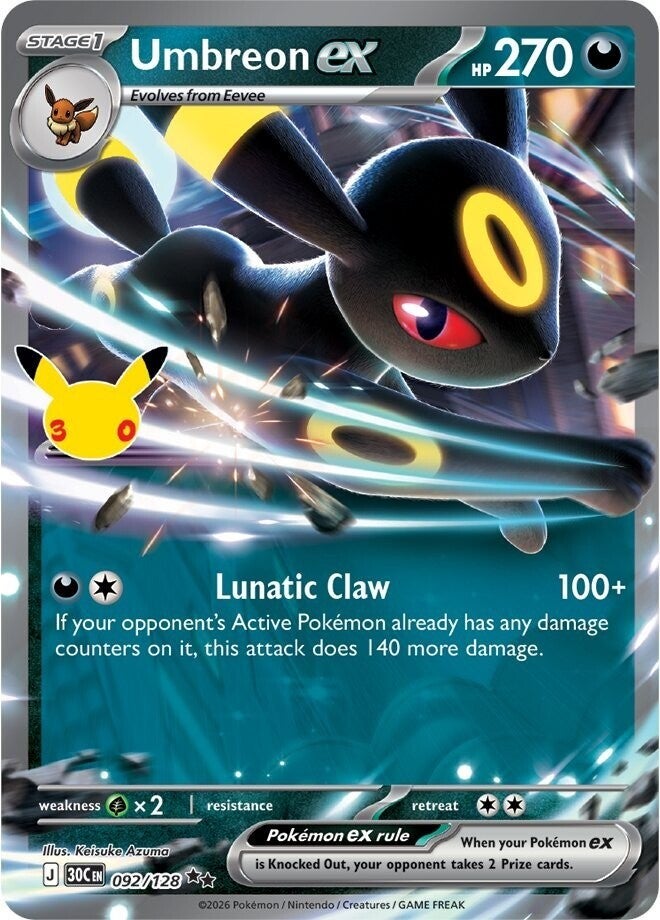 30th Celebration - Battle Decks - Espeon ex & Umbreon ex (PREVENTA PRÓXIMAMENTE)