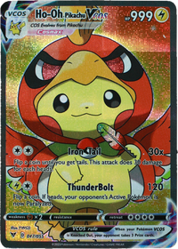 Pikachu Ho-Oh (Carta custom no original)-Kantocards